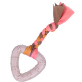Играчка за кучета Flamingo TOY PUPPY TPR BUNTY TRIANGLE TAUPE въже за дърпане с триъгълниг от здрава, термопластична гума